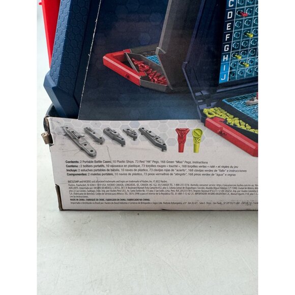 Battleship Strategy Board Game For Ages 7+ By Hasbro Gaming Portable Design READ - Picture 7 of 7